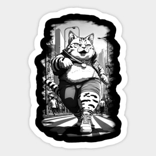 Cute Big Cat Sticker